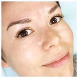 Flash Your Lash - No one has to know you had microblading or lashes but you! This is feather touch microblading and classic lashes.