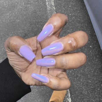 Sunflower Nails - unicorn aurora chrome powder - Nail Salons Near Me - Alexandria, Virginia