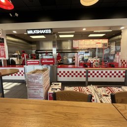 All the workers taking 20 minutes on two cheese burgers and frys.