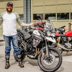 Maverick Motorsports - Still one of our most popular bikes for sale or rental. Rent your tiger through October 15. #maverickmotorsports #triumph #tiger800
