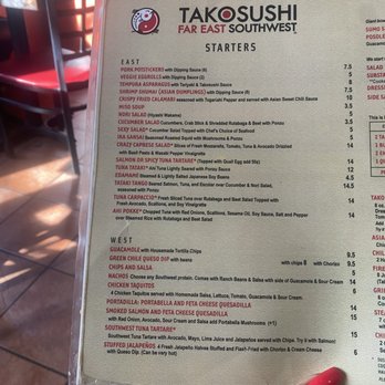 Takosushi - Menu 2024 - Asian Fusion Near Me - Evans, Georgia