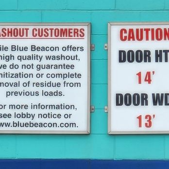 Blue Beacon Truck Wash - Signage - Car Wash Near Me - Amarillo, Texas Blue Beacon Truck Wash - Signage - Car Wash Near Me - Amarillo, Texas