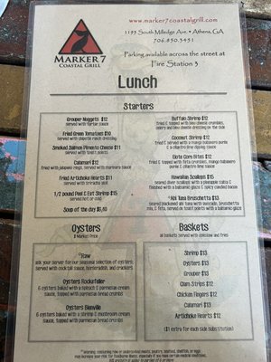 Menu photo 3 Marker 7 Coastal Grill Athens, GA Menu photo 3 Marker 7 Coastal Grill Athens, GA