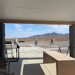 Tri-State Shooting Park - Trap range from clubhouse