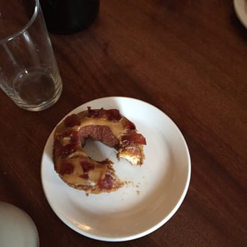 Bar Raval - Their donut plates which you can just grab straight from the main bar. This one is caramel and bacon. - Spanish Near Me - Toronto, Ontario