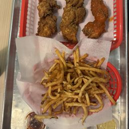 Chicken strips and fries Chicken strips and fries