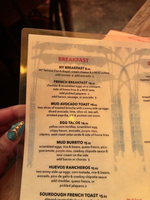 Menu photo 1 MUD New York, NY Menu photo 1 MUD New York, NY