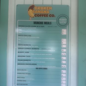 Broken Banana Coffee Company - Menu - Desserts Near Me - Broken Bow, Oklahoma