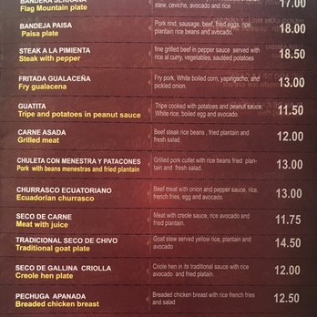 El Rinconcito Restaurant & Bakery - Menu - Latin American Near Me - Upper Darby, Pennsylvania El Rinconcito Restaurant & Bakery - Menu - Latin American Near Me - Upper Darby, Pennsylvania