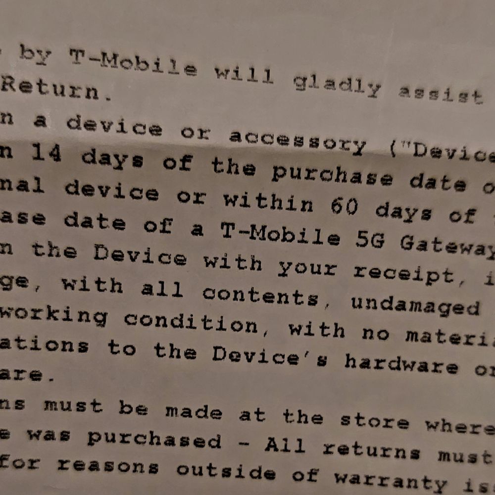 Metro by T-Mobile - Receipt (after I had to BEG for it) clearly states devices are returnable within 14 days. I attempted to return it within 24 hours - Mobile Phones Near Me - Staten Island, New York Metro by T-Mobile - Receipt (after I had to BEG for it) clearly states devices are returnable within 14 days. I attempted to return it within 24 hours - Mobile Phones Near Me - Staten Island, New York