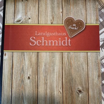 Landgasthaus Schmidt - Menükarte Deckblatt - Bavarian Near Me - Illschwang, BY Landgasthaus Schmidt - Menükarte Deckblatt - Bavarian Near Me - Illschwang, BY