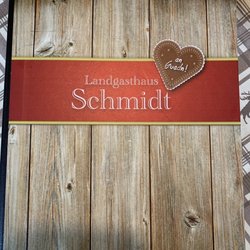 Landgasthaus Schmidt - Menükarte Deckblatt