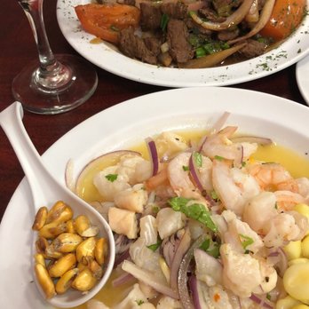 Peru Cafe Express - Ceviche mixto and Lomo Saltado - pretty tasty - Peruvian Near Me - Houston, Texas Peru Cafe Express - Ceviche mixto and Lomo Saltado - pretty tasty - Peruvian Near Me - Houston, Texas