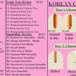 Bobaly Mochi - Menu
