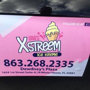 Lola's Xstreem Ice Kreme - Contact info - Ice Cream & Frozen Yogurt Near Me - Winter Haven, Florida Lola's Xstreem Ice Kreme - Contact info - Ice Cream & Frozen Yogurt Near Me - Winter Haven, Florida