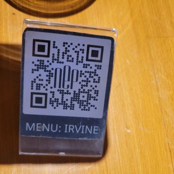 NEP Cafe - Irvine - QR for the menu. They have paper menus on request too. - Breakfast & Brunch Near Me - Irvine, California