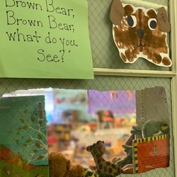 Ice Cream & Shoe Preschool - Peeking Window in the Tadpoles Class