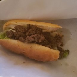 Dry ass steak hoagie...I asked for oil and mayo and it was still really dry and over cooked Dry ass steak hoagie...I asked for oil and mayo and it was still really dry and over cooked