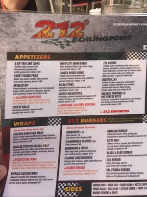 Menu photo 1 212 Boiling Point Brandon, SD