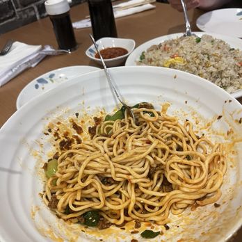 Dumplings N More - Dan Dan Noodles (Spicy) (also a terrible picture, sorry!) - Chinese Near Me - Escondido, California