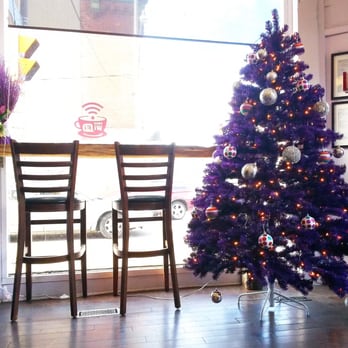 Purple Penguin Cafe - Purple christmas, of course - Coffee & Tea Near Me - Toronto, Ontario