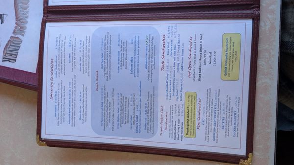 Menu photo 5 Millbrook Diner Millbrook, NY