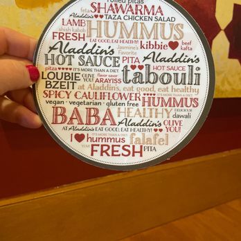 Aladdin's Eatery-Fairlawn - Table marker - Middle Eastern Near Me - Fairlawn, Ohio Aladdin's Eatery-Fairlawn - Table marker - Middle Eastern Near Me - Fairlawn, Ohio