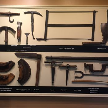 The Jack Daniel Distillery - Antique barrel making tools - Distilleries Near Me - Lynchburg, Tennessee