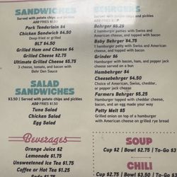 Lunch Menu