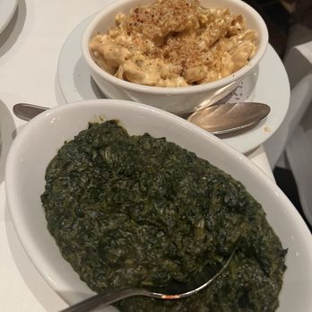 Gallaghers Steakhouse - Creamed Spinach Mac and cheese   Ig: feed_ally - Steakhouses Near Me - New York, New York