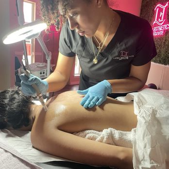 Lush Esthetics Institute - Back Facial - Eyebrow Services Near Me - Lytle, Texas