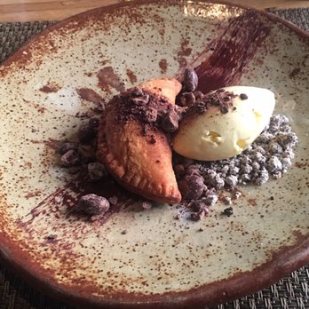 Husk - Hot chocolate hand-pie with bourbon-infused vanilla ice cream. - American Near Me - Charleston, South Carolina
