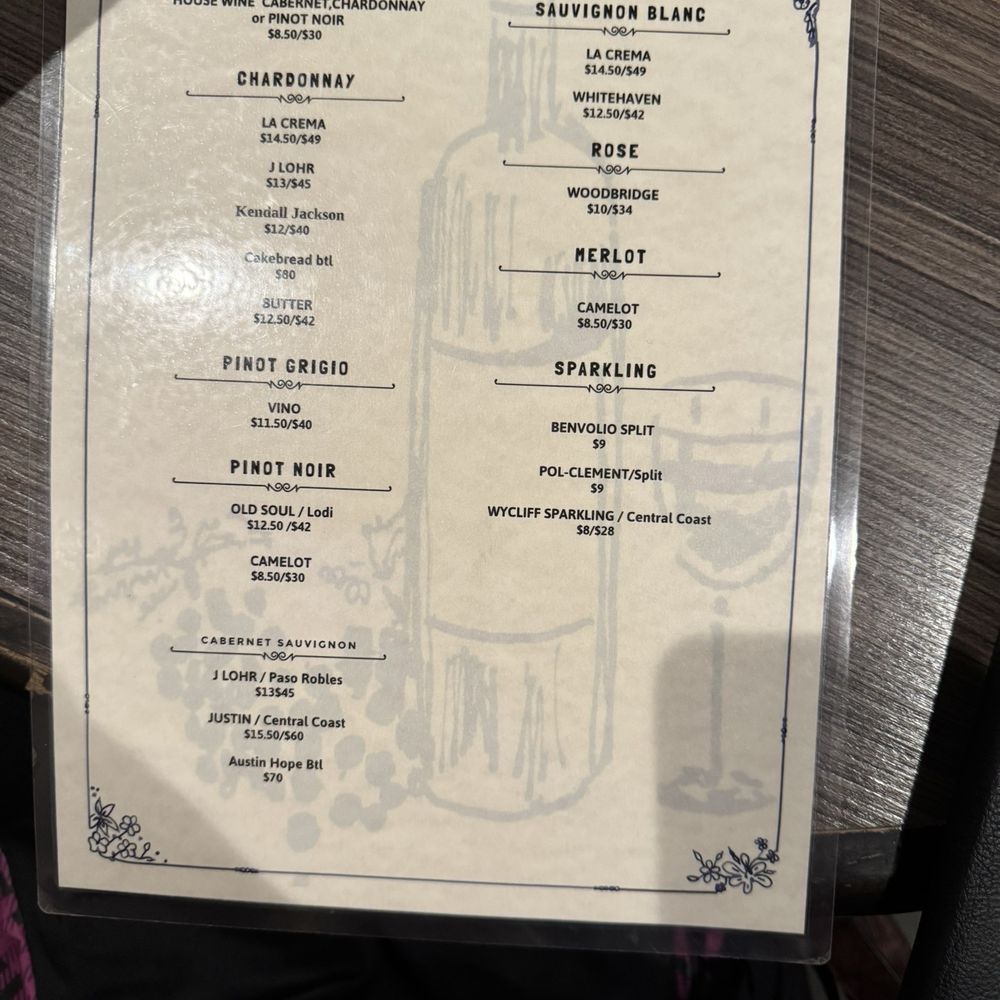 Griffins Grill - Wine menu - Karaoke Near Me - Los Alamitos, California