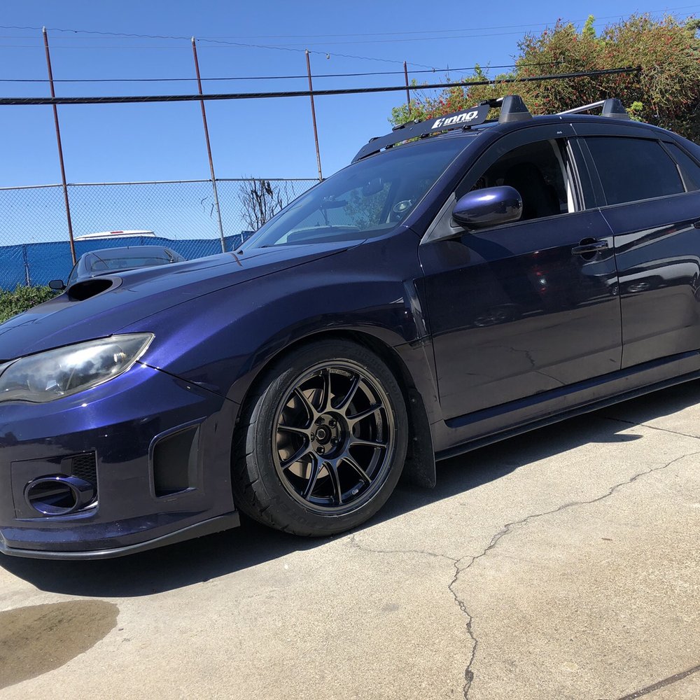 Subaru WRX with Weddsport TC 105X and Tein Flex Z suspension
