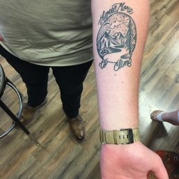 This picture is about a month after I got the tattoo done! I love the shading and the detail on the online!