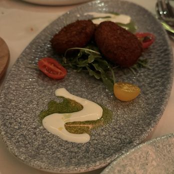 Elia - KOLOKITHOKEFTETHES crispy zucchini cakes - Wine Bars Near Me - San Carlos, California