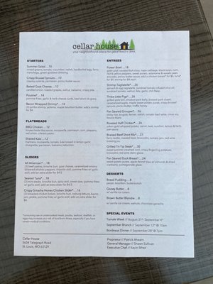 Menu photo 5 Cellar House St Louis, MO Menu photo 5 Cellar House St Louis, MO