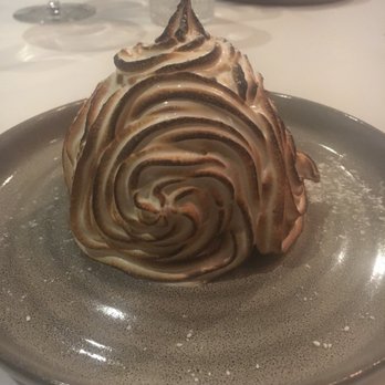 Arnette's Chop Shop - Pistachio cake with mint ice cream. My co worker described it as an ice cream cake covered in a big marshmallow! - Steakhouses Near Me - Brookhaven, Georgia