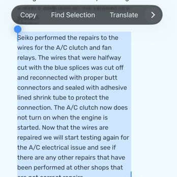 Swiftgirl AC Auto Diagnostic - Wires intentionally jerryrigged requiring costly repairs - Auto Repair Near Me - Bell, California