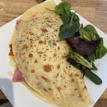 La Bouche - Massive mushroom ham and Swiss crepe - French Near Me - Hoboken, New Jersey La Bouche - Massive mushroom ham and Swiss crepe - French Near Me - Hoboken, New Jersey