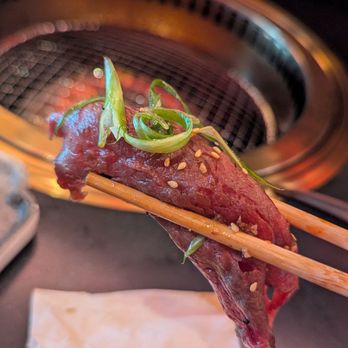Chubby Cattle - Wagyu Nigri with marinated scallions - Barbeque Near Me - Pleasanton, California