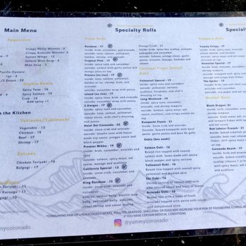 Yummy Sushi - Sushi Bars Near Me - Coronado, California Yummy Sushi - Sushi Bars Near Me - Coronado, California