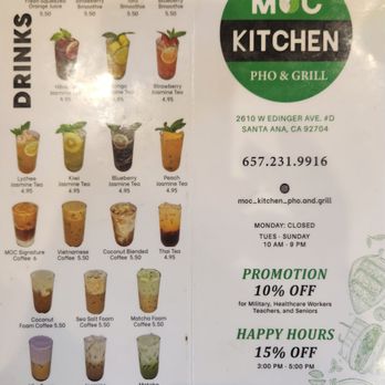 Moc Kitchen pho and grill - Noodles Near Me - Santa Ana, California