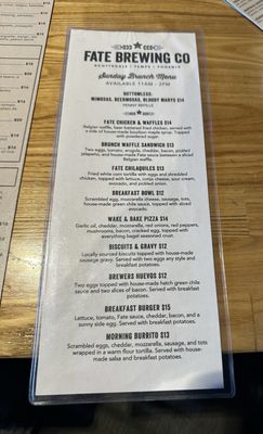Menu photo 4 Fate Brewing Company - Tempe Tempe, AZ Menu photo 4 Fate Brewing Company - Tempe Tempe, AZ