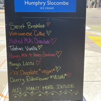 Humphry Slocombe - Dogpatch - Some Flavors today 5/30/23 - Ice Cream & Frozen Yogurt Near Me - San Francisco, California