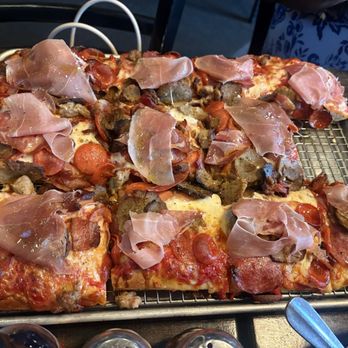 Pizza Rock - 13" The Butcher Pizza - Pizza Near Me - Las Vegas, Nevada Pizza Rock - 13" The Butcher Pizza - Pizza Near Me - Las Vegas, Nevada