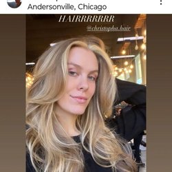 Mas Beauty Restoration - Money piece glam blow out done by christopha.hair