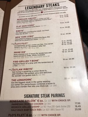 Menu photo 3 LongHorn Steakhouse Branson, MO