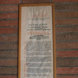 St. Michael-Kirche - Urkunde zur Grundsteinlegung