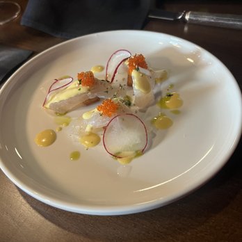 Old Vines Supper Club - Fluke crudo - New American Near Me - Naples, Florida Old Vines Supper Club - Fluke crudo - New American Near Me - Naples, Florida